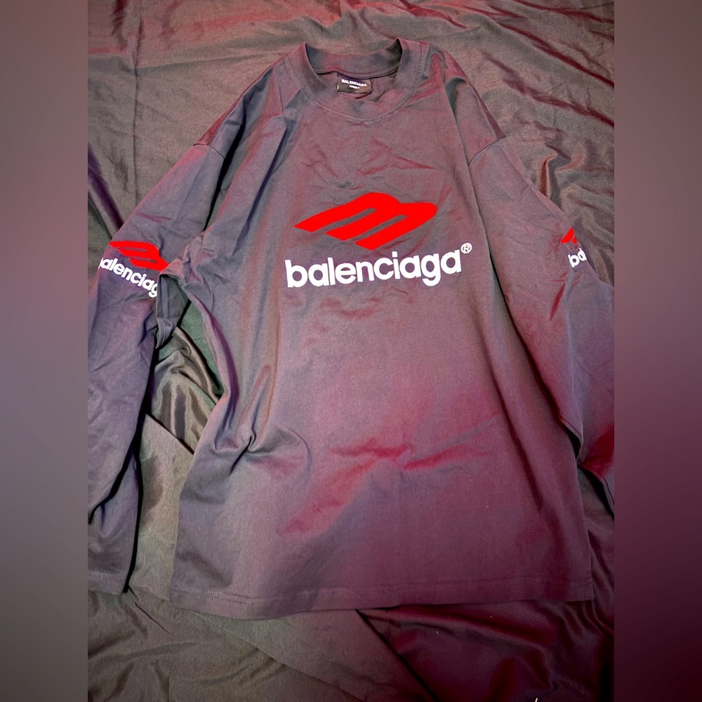 Balenciaga long sleeve race shirt